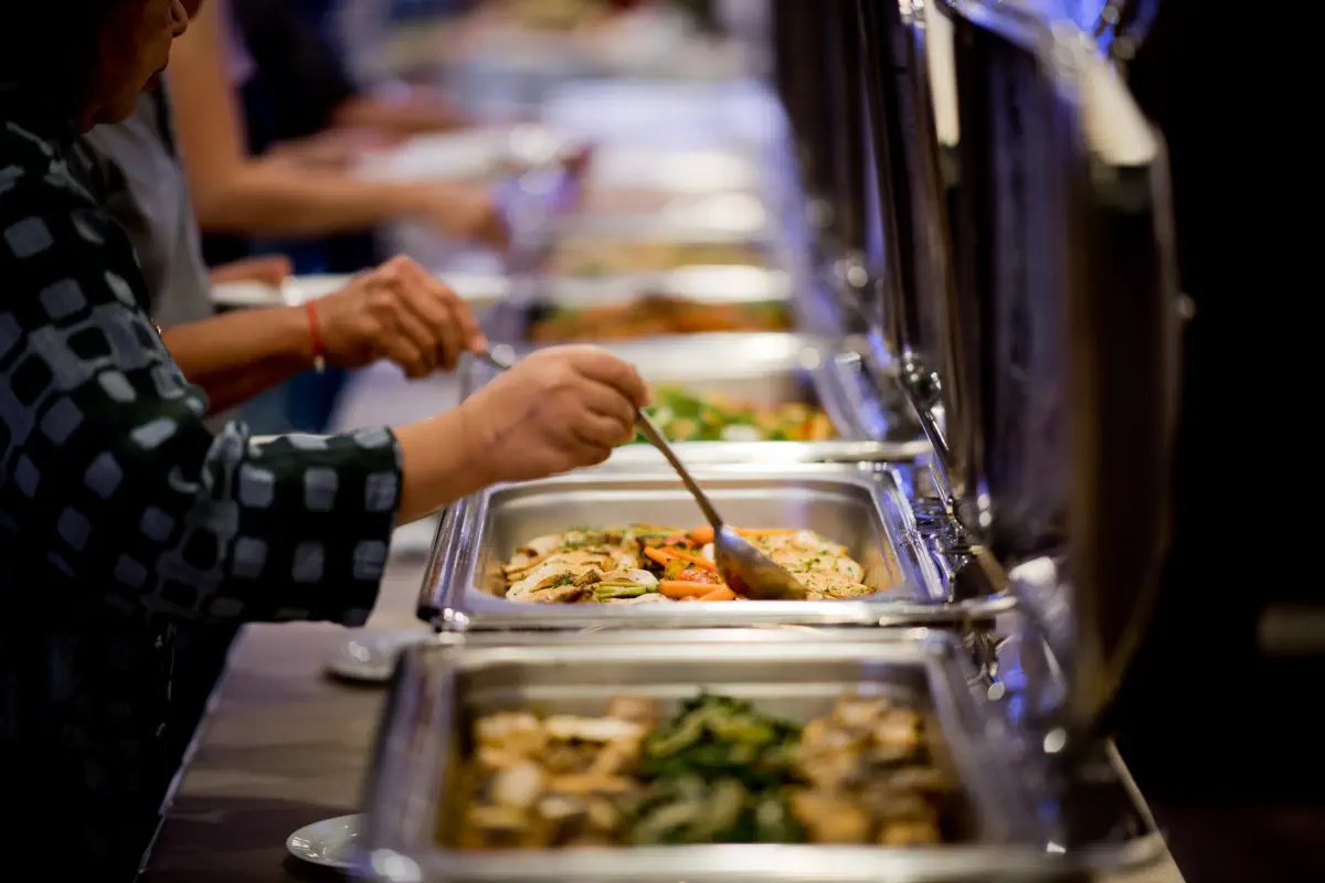 Catering buffet service